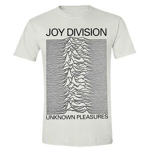 Joy Division Unisex Adult Unknown Pleasures T-Shirt / White